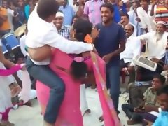 Indian bbw dance and lift carry small..