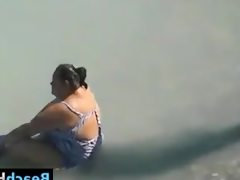 Fat girl getting fucked in the sea